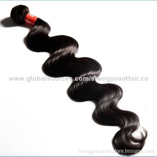 Unprocessed 5A Brazilian Virgin Hair Weaves, Body Wave, 10-30 Inches